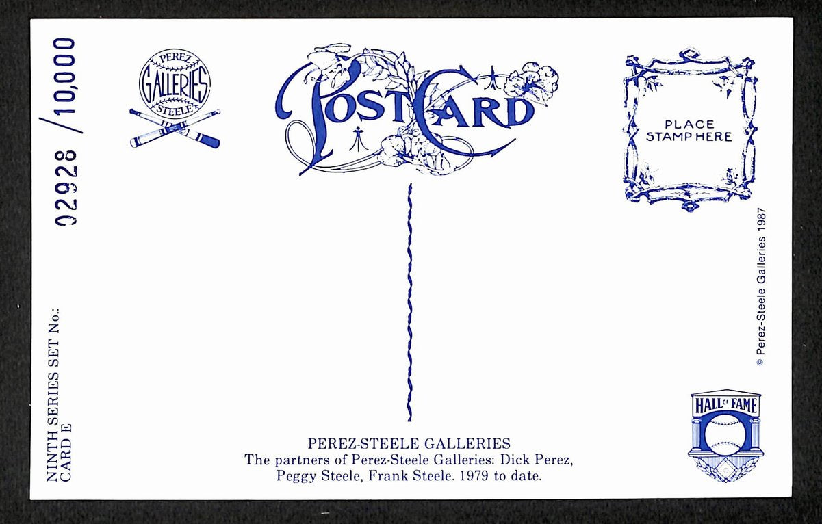 Peggy Steele/Frank Steele/Dick Perez Signed 3x5 Perez-Steele Postcard  204209