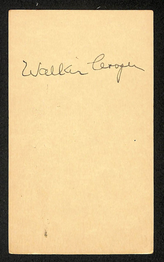 Walker Cooper Signed/Auto 3.5x5.5 GPC 1948 Postcard St. Louis Cardinals 204218