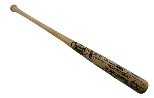 1980 World Series Champs Phillies Bat Signed by (31) Rose McGraw PSA/DNA 203439