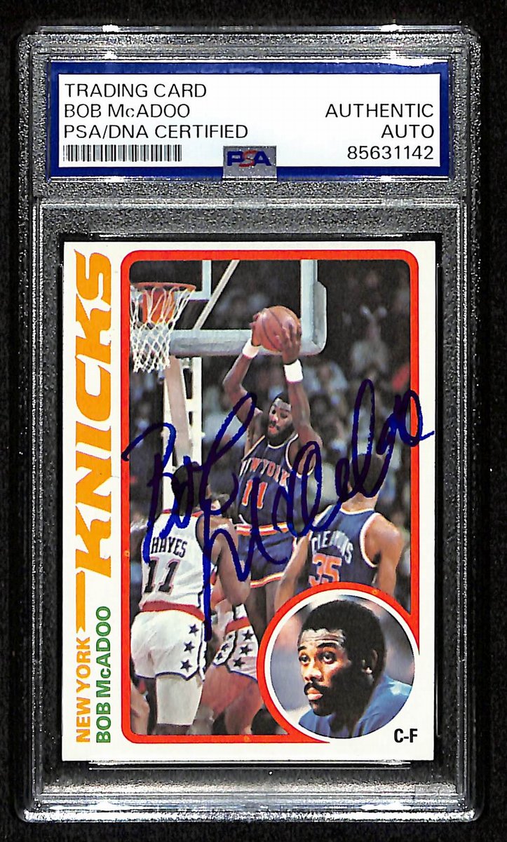 1978-79 Topps Bob McAdoo Autographed/Signed Card PSA/DNA Knicks BA201053