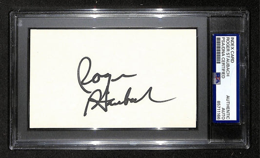 Roger Staubach HOF Signed/Autographed 3x5 Index Card PSA/DNA Cowboys BA203998
