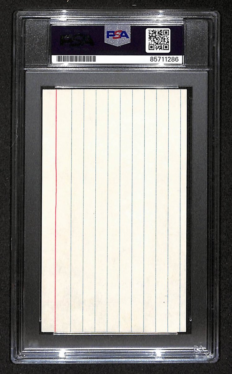 Johnny Orr Signed/Autographed 3x5 Index Card PSA/DNA Michigan BA203998