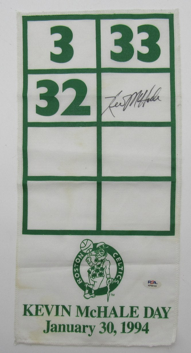 Kevin McHale HOF Boston Celtics Signed/Auto 9x17 Mini Banner PSA/DNA 203444