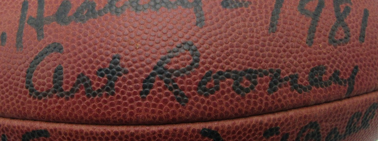 Art Rooney HOF Signed/Inscr Game Football Pittsburgh Steelers PSA/DNA 203441