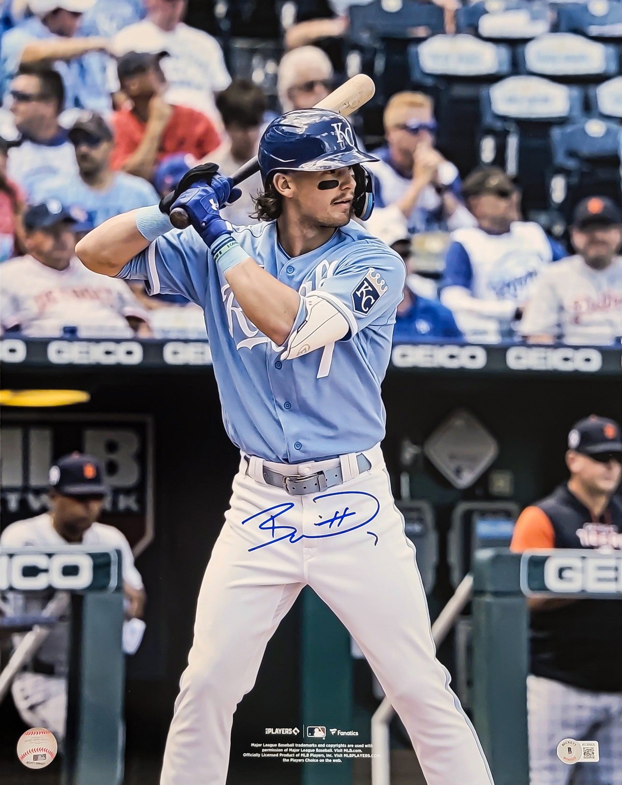 Bobby Witt Jr. Signed/Autographed 16x20 Photo Kansas City Royals Beckett 204791