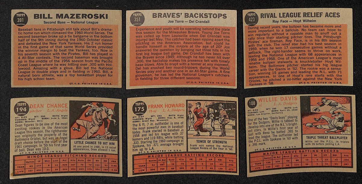 Lot of (132) 1962 TOPPS Baseball Cards Bill Mazeroski, Frank Howard 204233