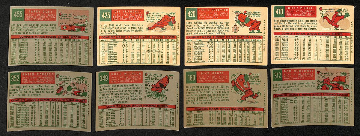 Lot of (145) 1959 TOPPS Baseball Cards Robin Roberts, Hoyt Wilhelm 204235