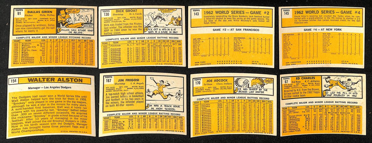 Lot of (72) 1963 TOPPS Baseball Cards Jim Fregosi, Dick Groat 204236