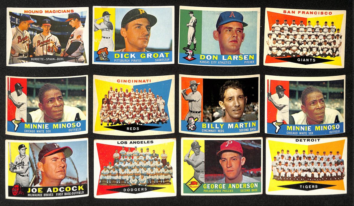 Lot of (164) 1960 TOPPS Baseball Cards Don Larsen, Dick Groat 204237