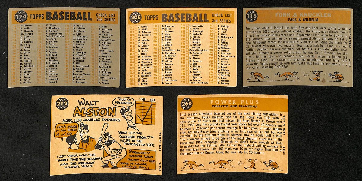 Lot of (164) 1960 TOPPS Baseball Cards Don Larsen, Dick Groat 204237