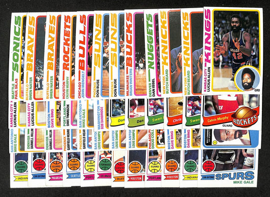 Lot of (48) 1970's TOPPS Basketball Cards Chamberlain, Abdul-Jabbar  204238
