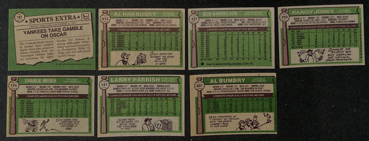 Lot of (156) 1976 TOPPS Baseball Cards Signed/Auto Rod Carew, Fred Lynn 204239