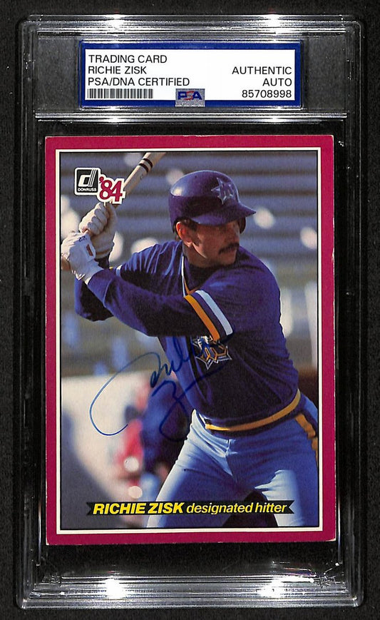 Richie Zisk Mariners Auto 1984 Donruss Action All-Stars Card PSA/DNA BA203447
