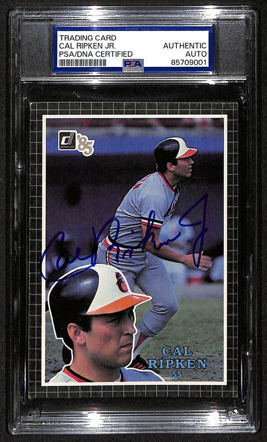 Cal Ripken Jr. HOF Orioles Auto 1985 Donruss Action All-Stars PSA/DNA BA203474