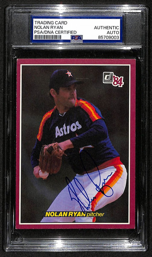 Nolan Ryan HOF Astros Auto 1984 Donruss Action All-Stars Card PSA/DNA BA204252