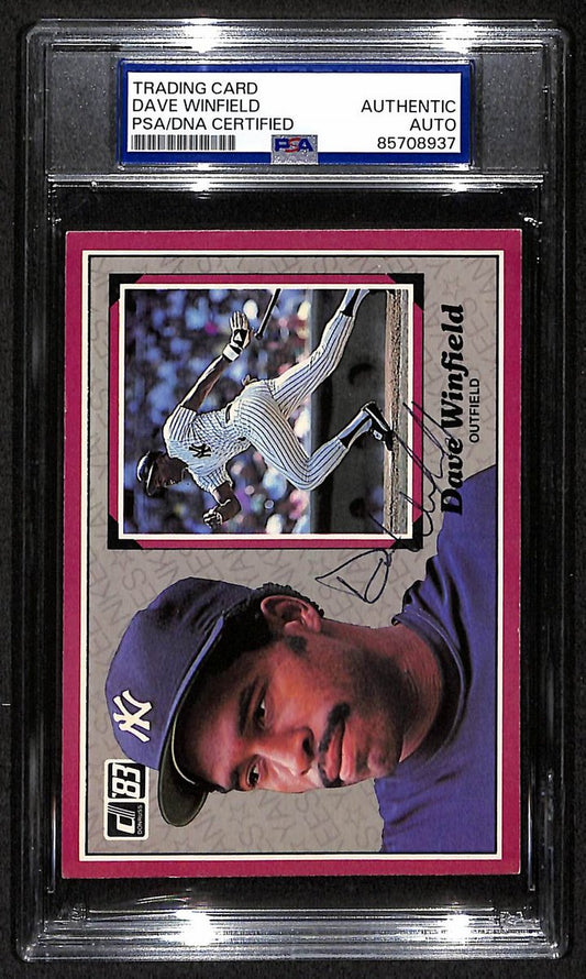 Dave Winfield HOF Yankees Auto 1983 Donruss Action All-Stars PSA/DNA BA204272