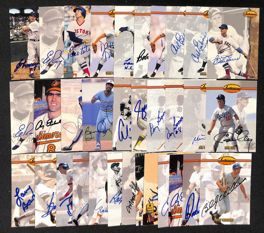 Lot of (55) Ted Williams Card Company Baseball Cards Signed/Autographed 204229