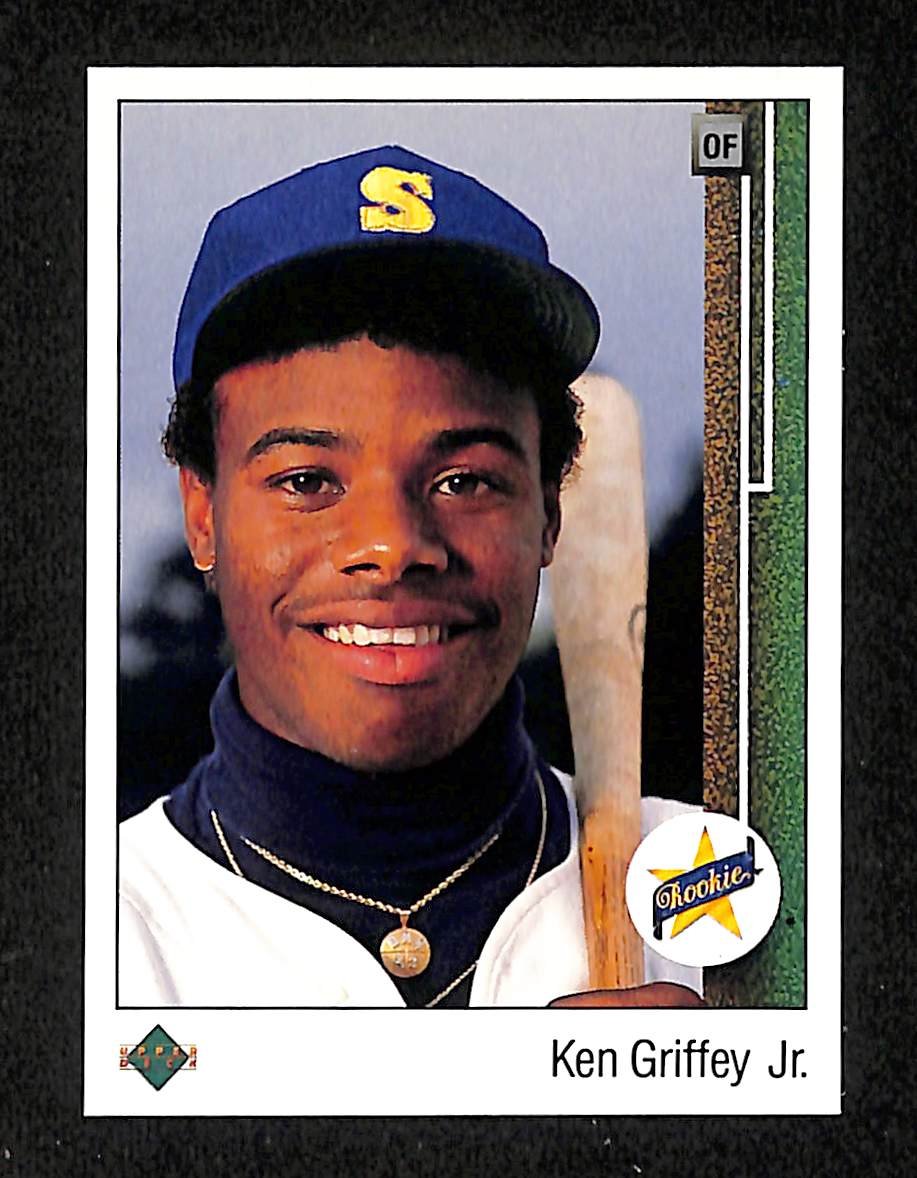 Ken Griffey Jr. HOF 1989 Upper Deck Baseball RC Card #1 Seattle Mariners 204536