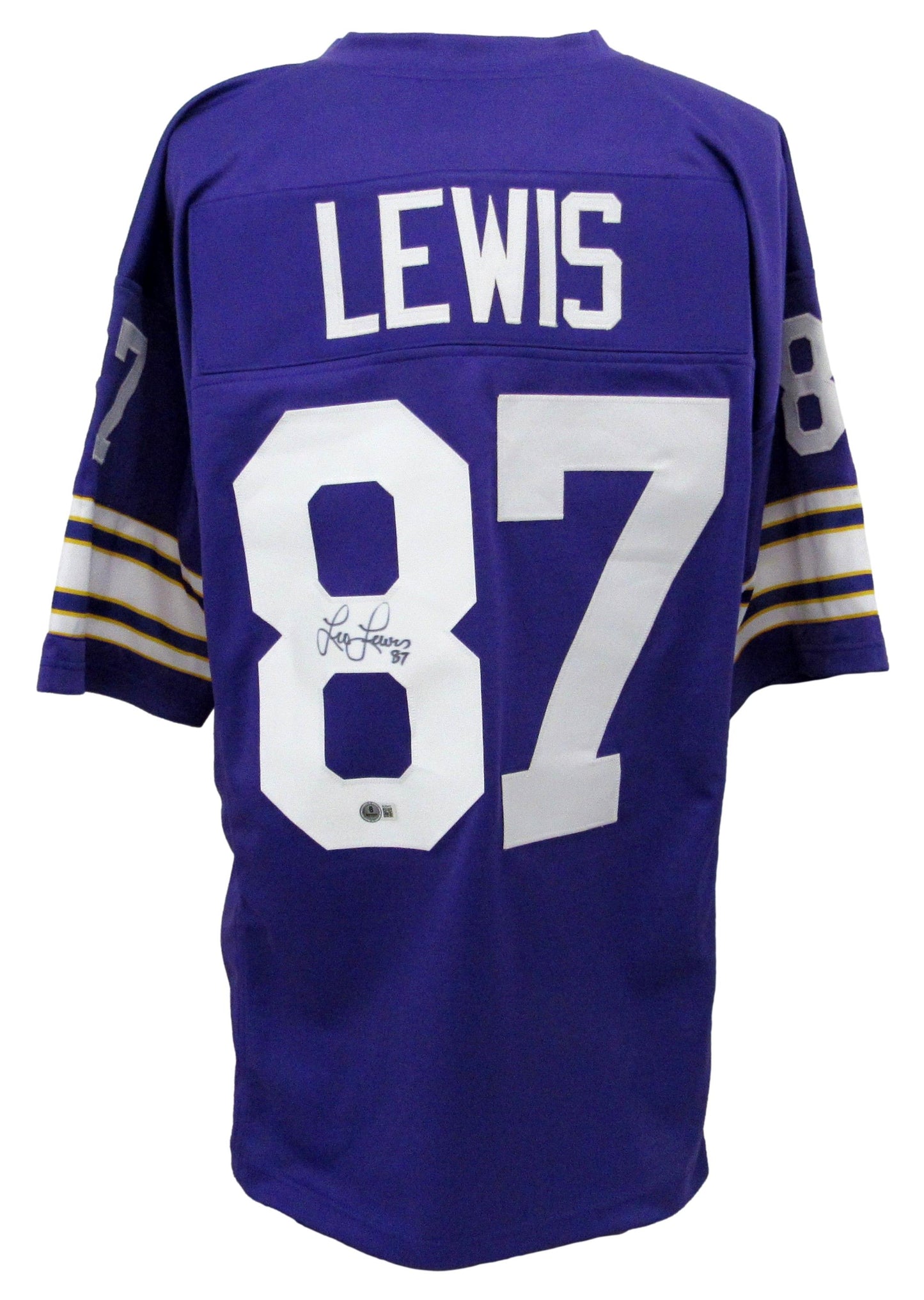 Leo Lewis Signed/Autographed Custom Football Jersey Vikings Beckett 204792