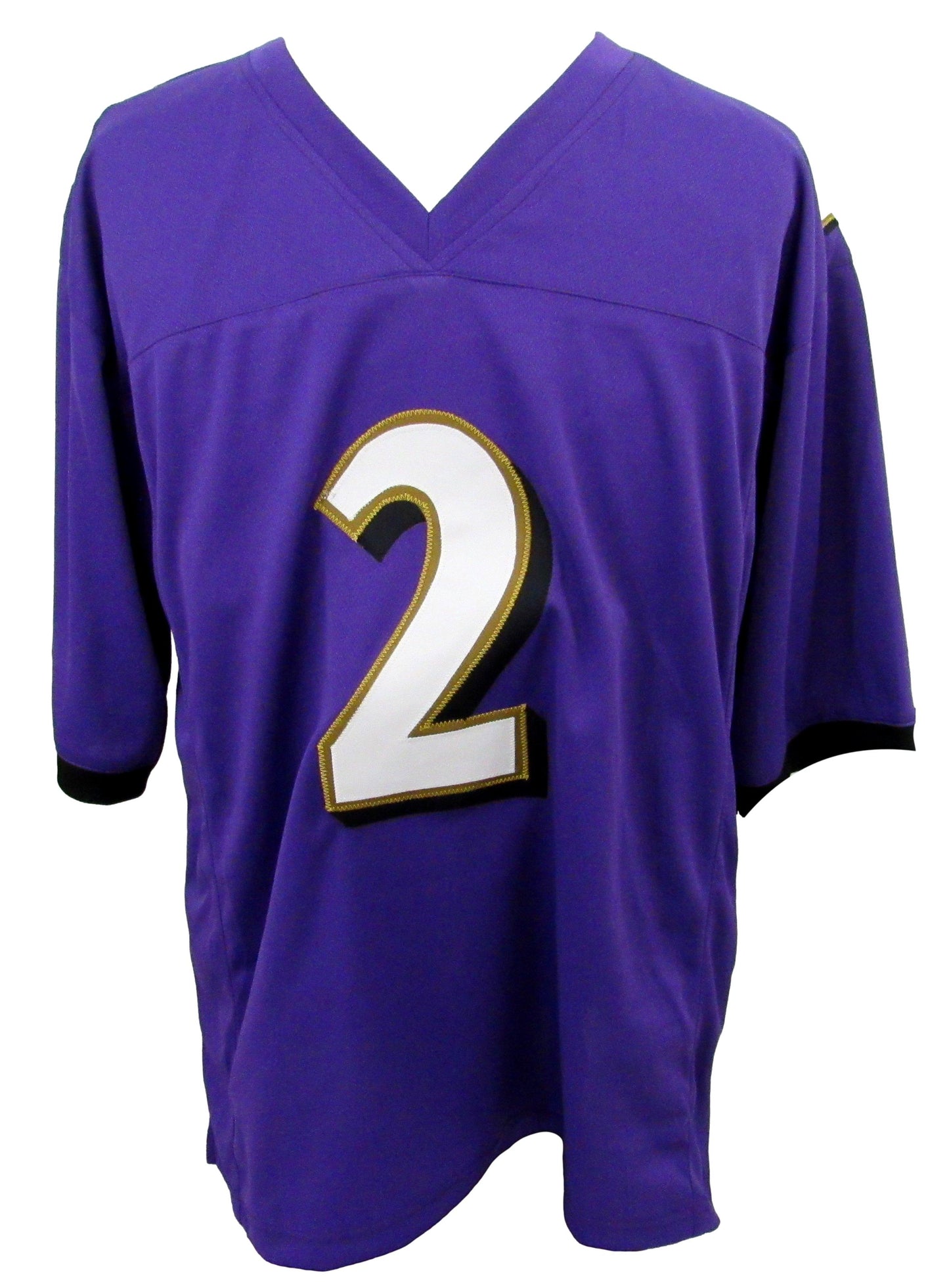 Nate Wiggins Signed/Autographed Custom Football Jersey Ravens JSA 204795