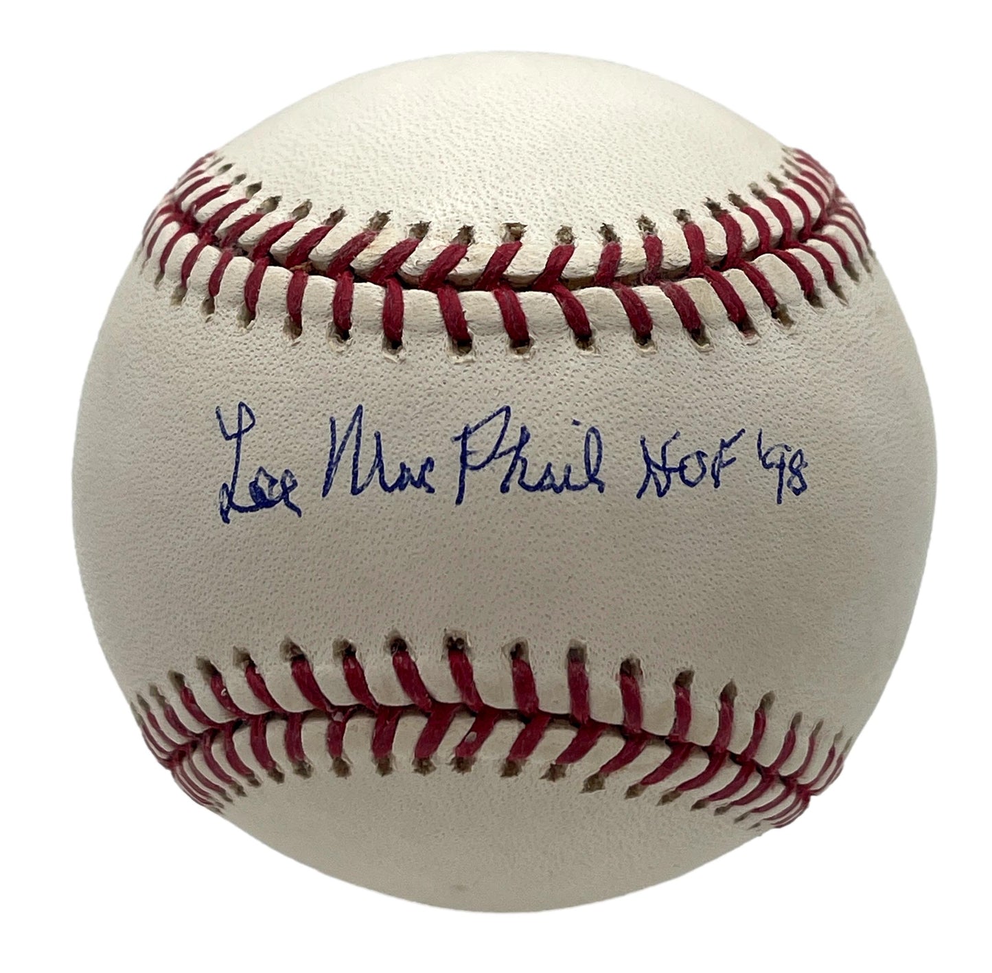 Lee Macphail HOF Signed/Inscribed OML Baseball Yankees PSA/DNA 205464