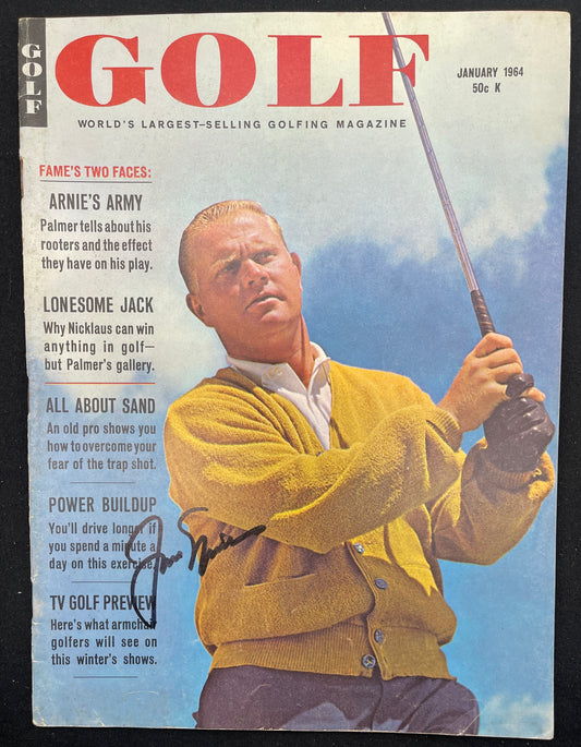 Jack Nicklaus Signed/Autographed 1964 GOLF Magazine NO LABEL PSA/DNA 206173