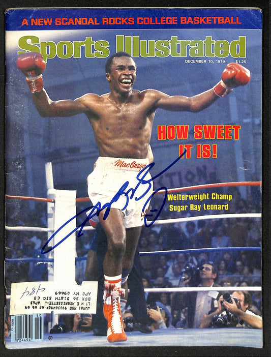 Sugar Ray Leonard Signed/Auto 1979 Sports Illustrated Magazine PSA/DNA 206180
