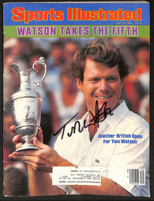 Tom Watson Signed/Autographed 1983 Sports Illustrated Magazine PSA/DNA 206184