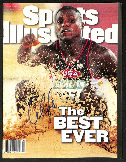 Carl Lewis Olympian Signed/Auto 1996 Sports Illustrated Magazine PSA/DNA 206189