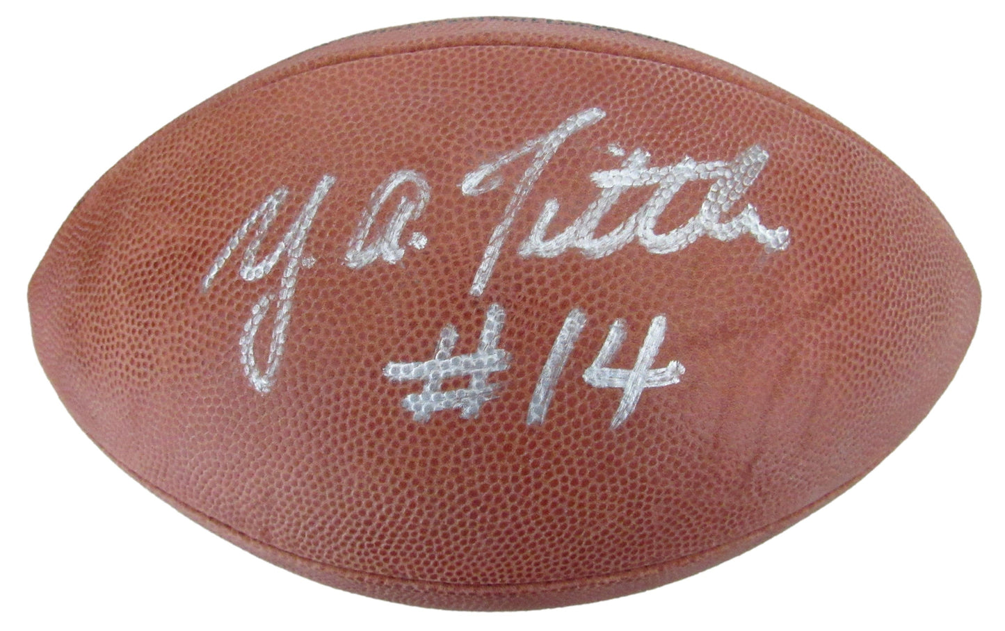 Y.A. Tittle HOF Signed/Autographed Wilson NFL Leather Football 49ers JSA 204868