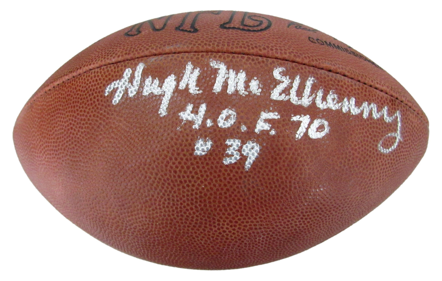 Hugh McElhenny HOF Signed/Inscribed Wilson NFL Leather Football 49ers JSA 204869
