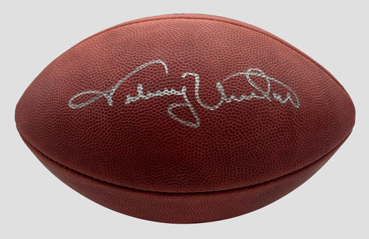 Johnny Unitas HOF Signed/Auto Wilson NFL Leather Football Colts Beckett 205446
