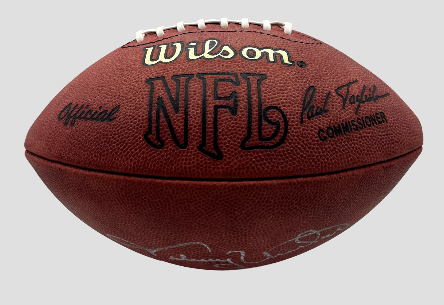 Johnny Unitas HOF Signed/Auto Wilson NFL Leather Football Colts Beckett 205446