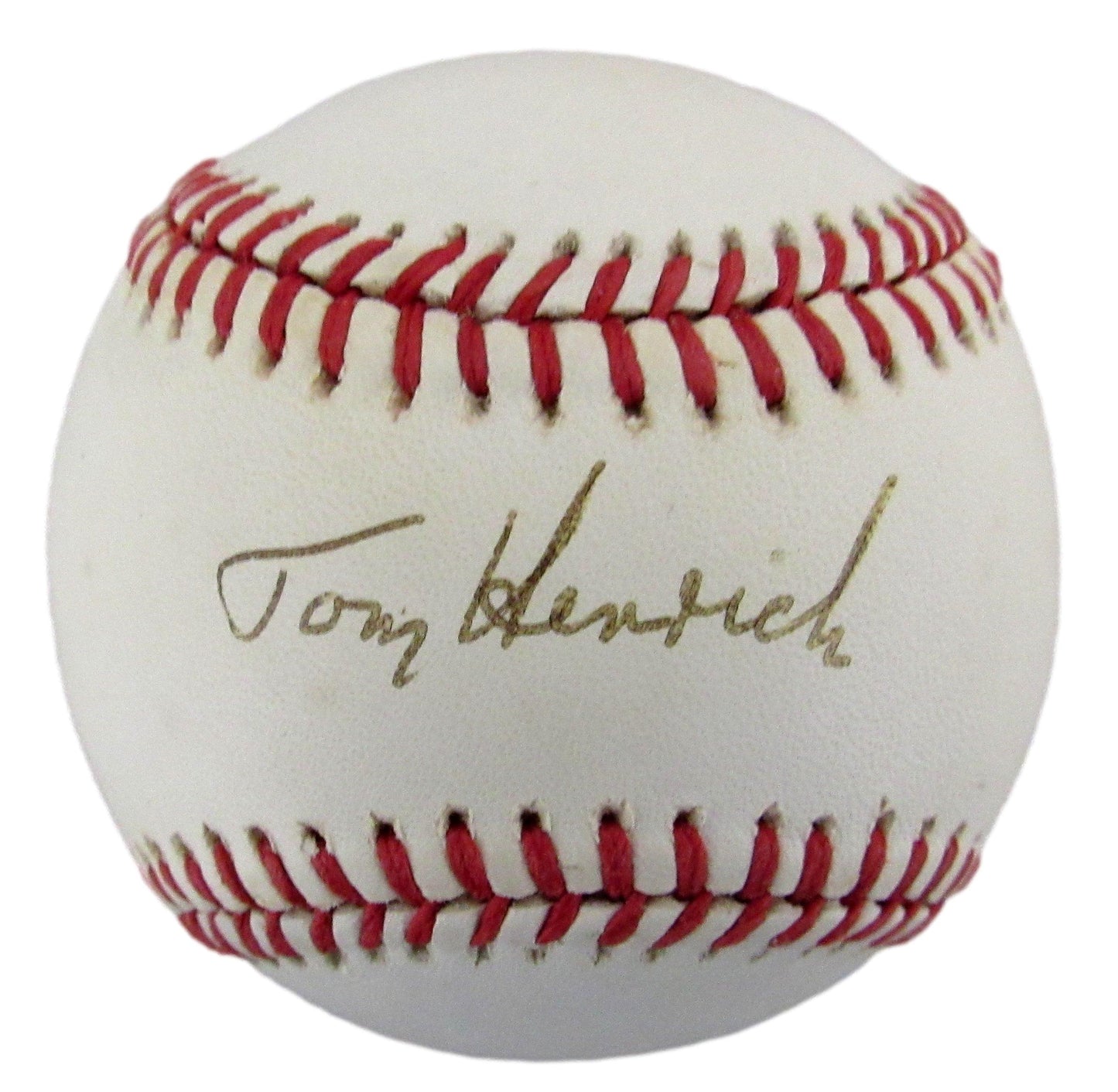 Tom Henrich Signed/Autographed OAL Baseball New York Yankees JSA 204864