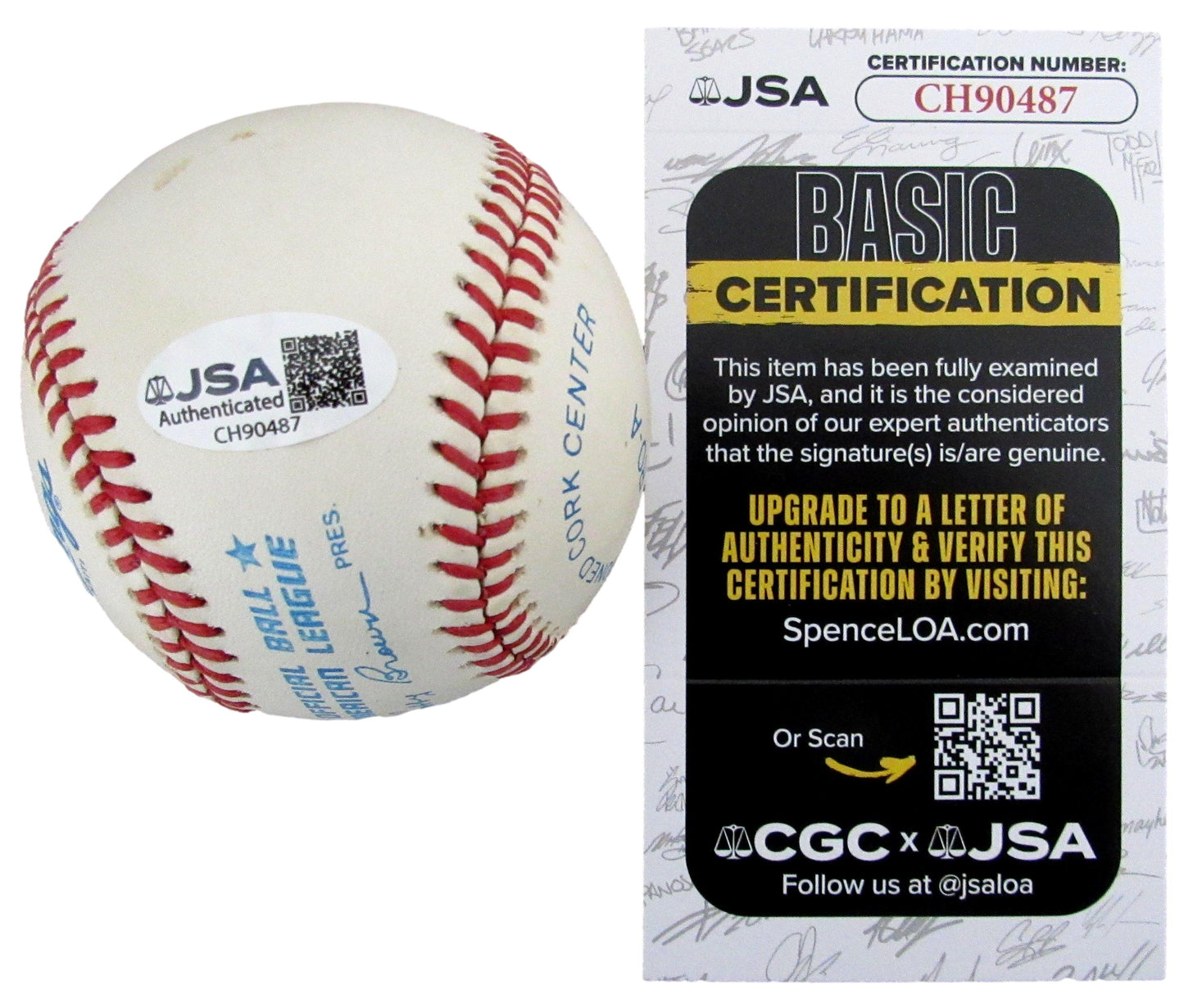 Tom Henrich Signed/Autographed OAL Baseball New York Yankees JSA 204864