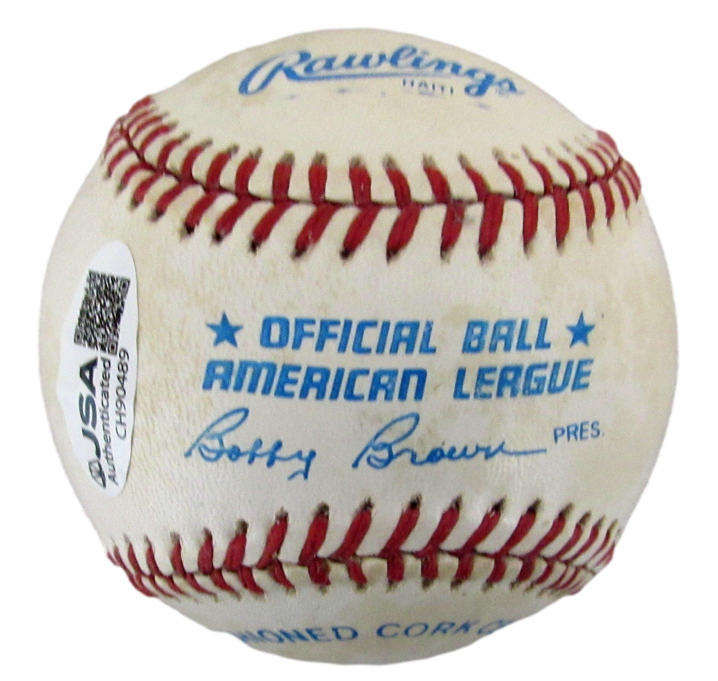 Herb Score Signed/Autographed OAL Baseball Cleveland Indians JSA 204866