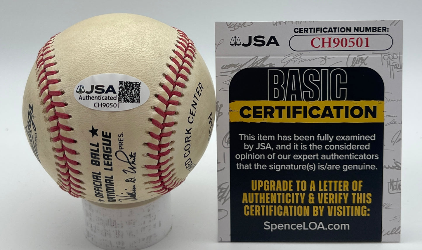 Ryne Sandberg HOF Signed/Autographed ONL Baseball Chicago Cubs JSA 206135