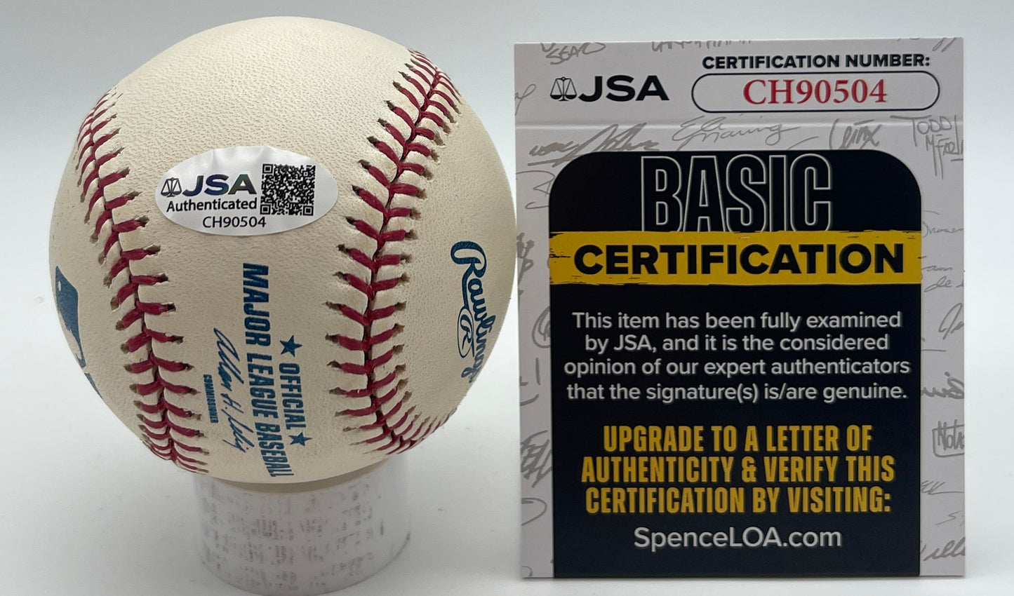 Don Zimmer Signed/Autographed OML Baseball Boston Red Sox JSA 206136