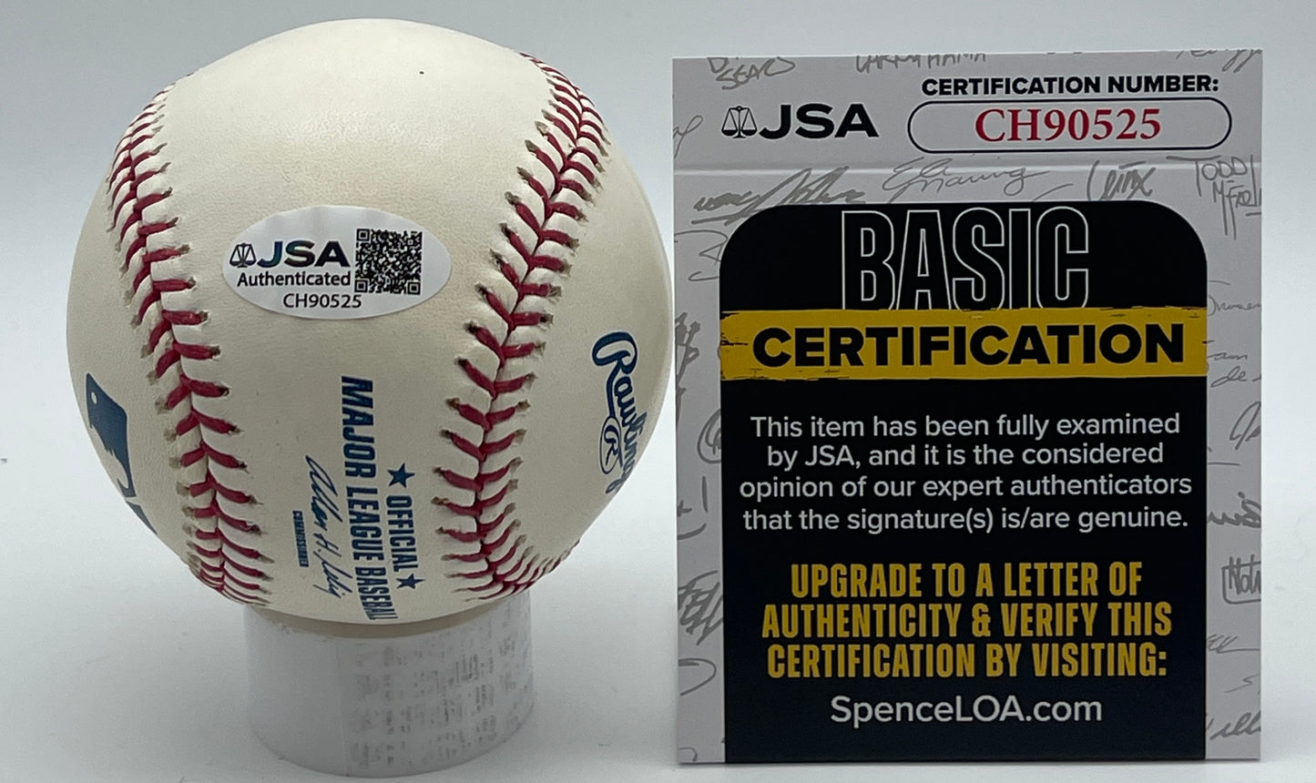 Sparky Lyle Signed/Autographed OML Baseball New York Yankees JSA 206161