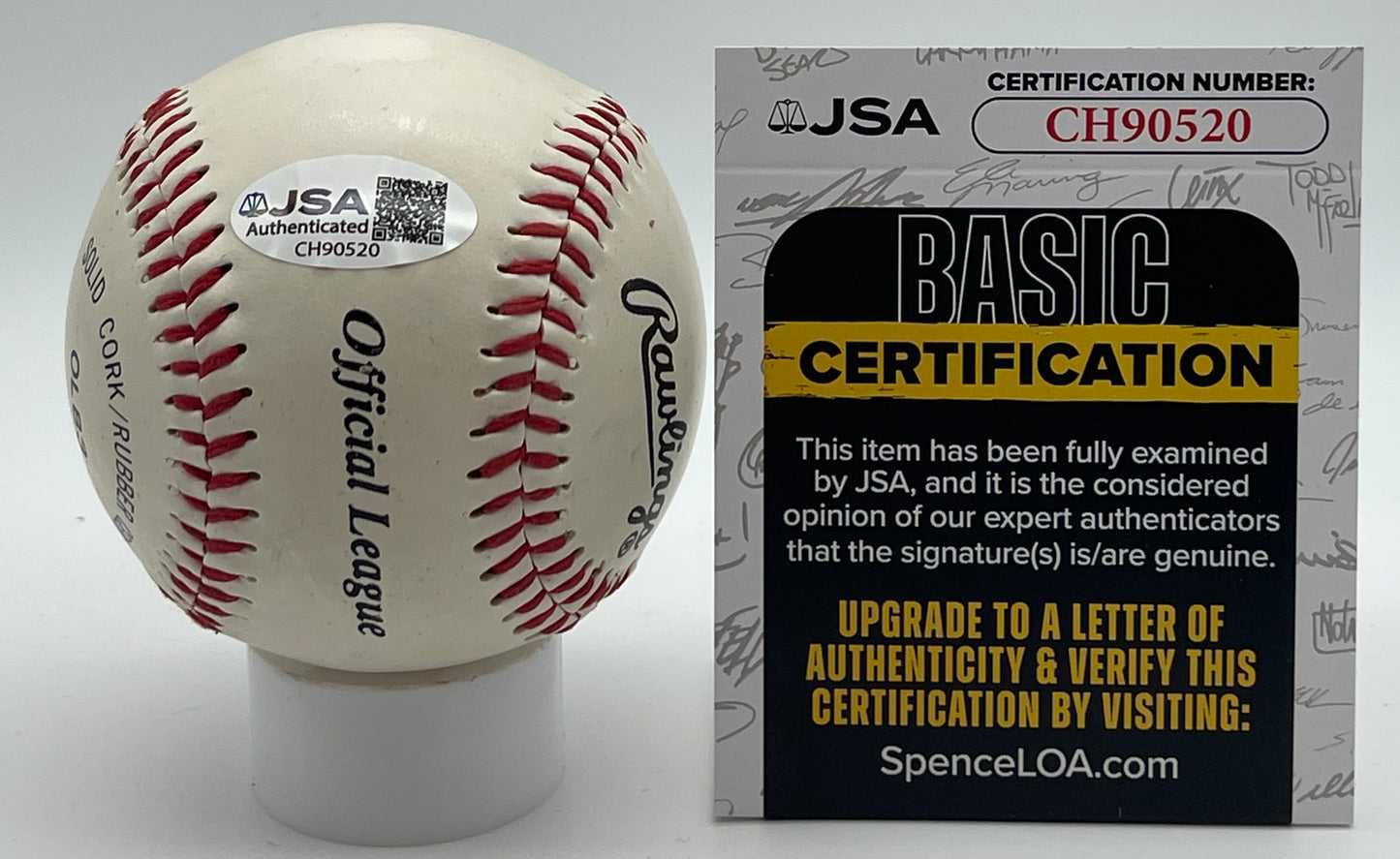 Darryl Strawberry Signed/Autographed OL Baseball New York Yankees JSA 206170