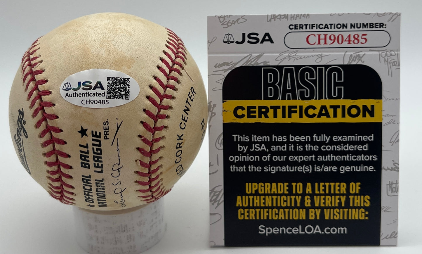 Frank Howard Signed/Autographed ONL Baseball Washington Senators JSA 206151