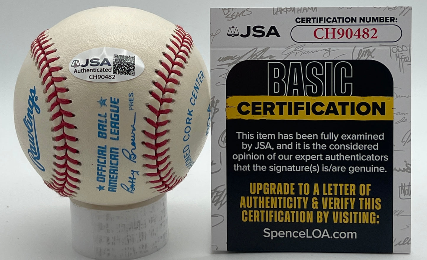 Darrell Evans Signed/Autographed OAL Baseball Detroit Tigers JSA 206155