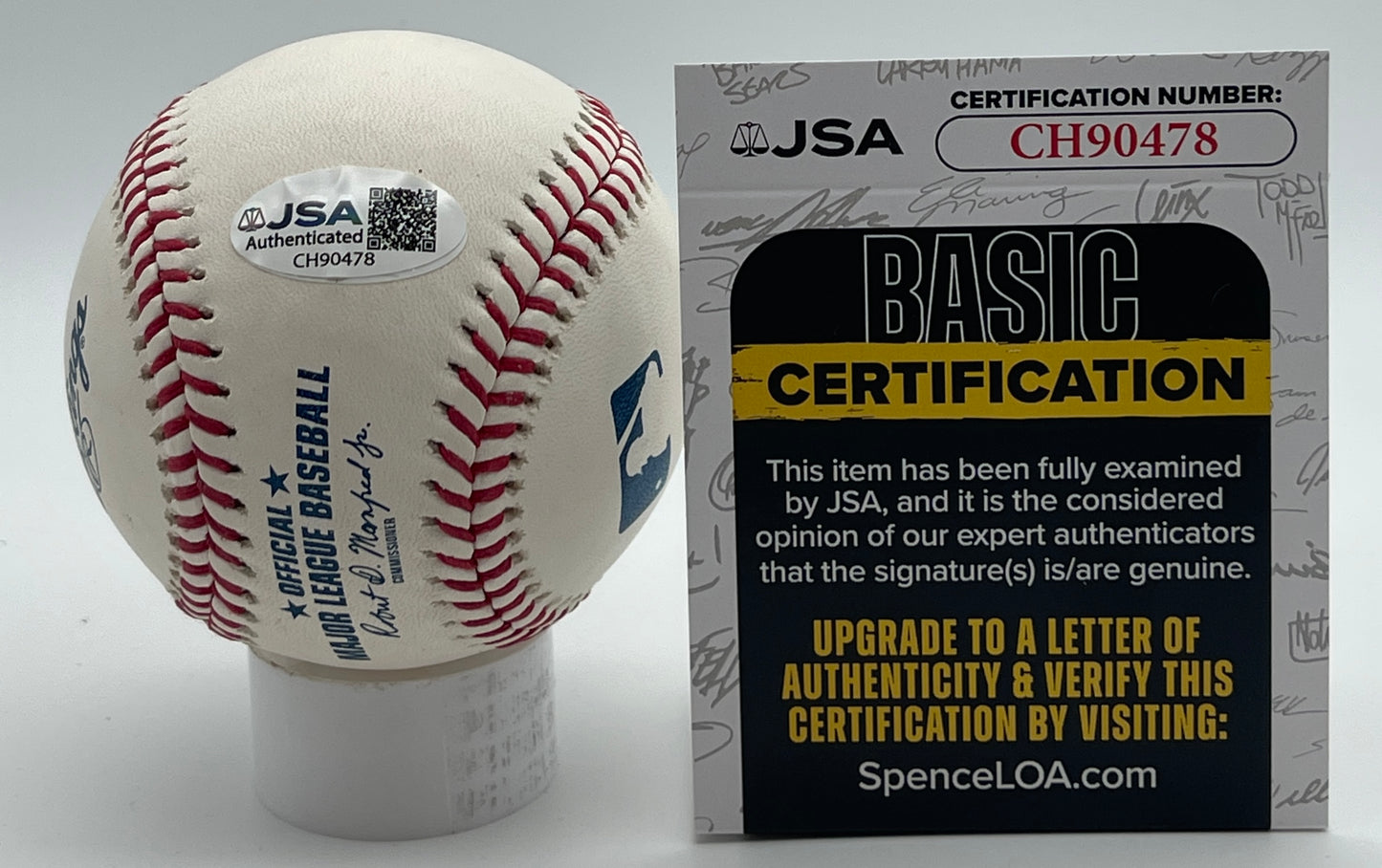 David Ortiz HOF Signed/Autographed OML Baseball Boston Red Sox JSA 206157
