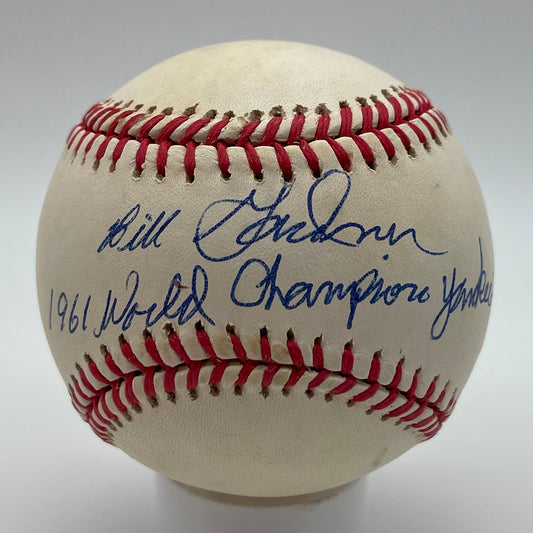 Billy Gardner Signed/Inscribed OAL Baseball New York Yankees PSA/DNA 206313