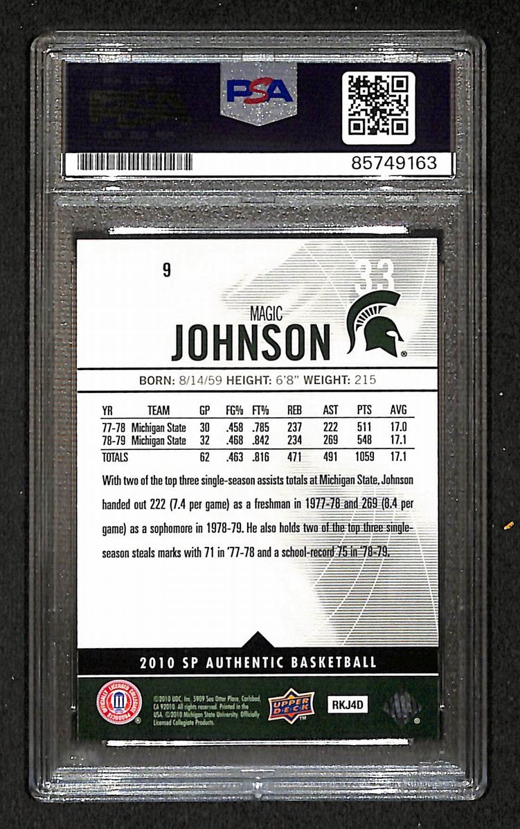 Magic Johnson 2010 Upper Deck SP Signed/Autographed Card #93 PSA/DNA  BA206355