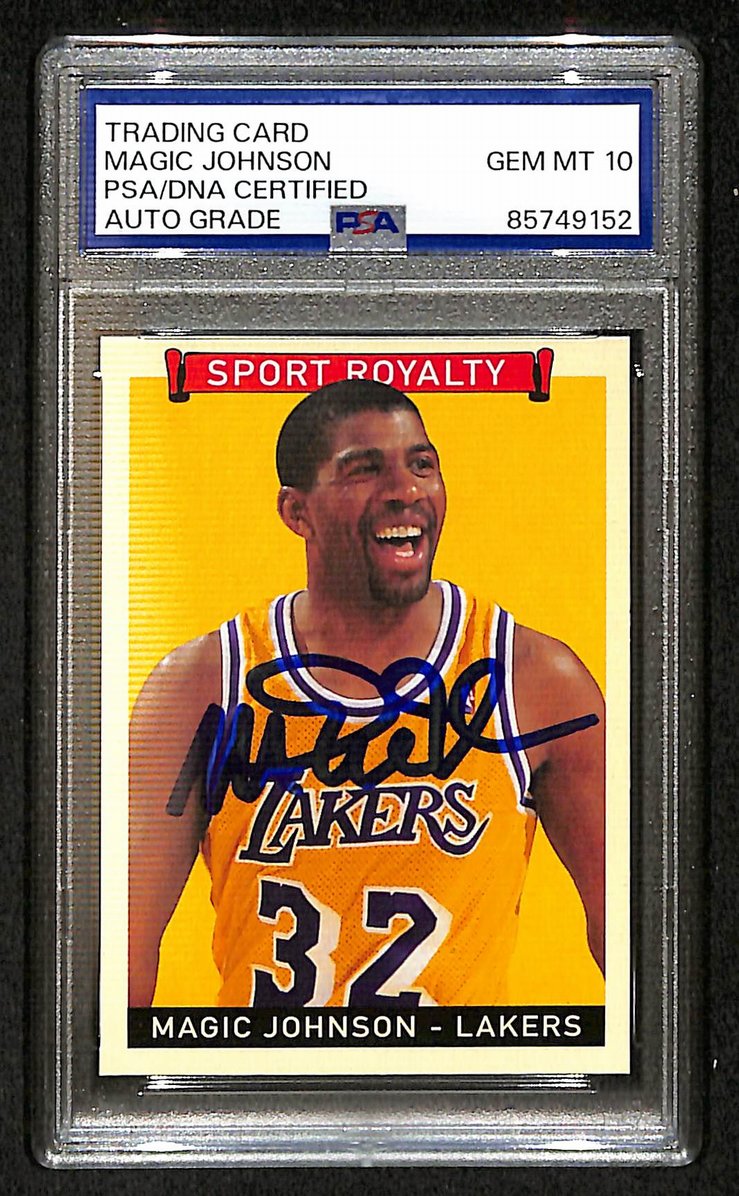 Magic Johnson 2008 Upper Deck Signed/Autographed Card #299 PSA/DNA 10 BA206369
