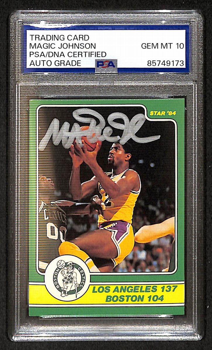 Magic Johnson 1984 Star Signed/Autographed Card #10 PSA/DNA 10 BA206375