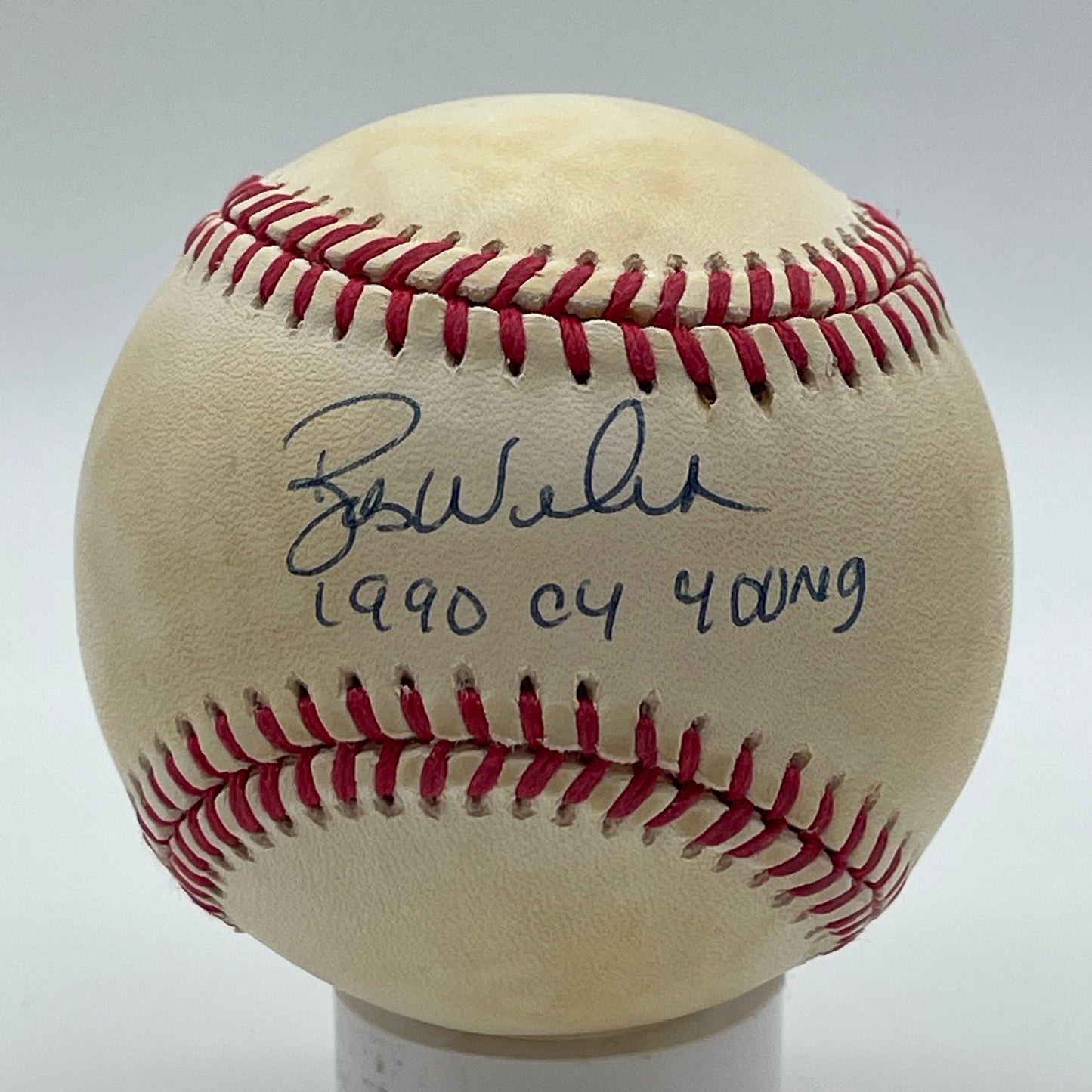Bob Welch Signed/Inscribed OAL Baseball Los Angeles Dodgers PSA/DNA 206302