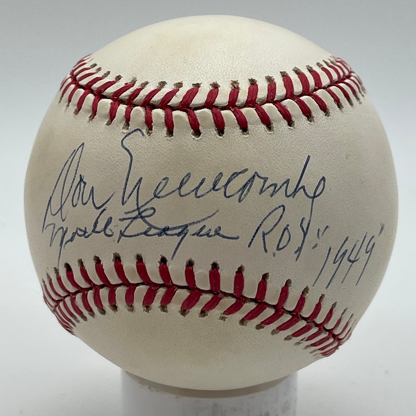 Don Newcombe Signed/Inscribed ONL Baseball Brooklyn Dodgers PSA/DNA 206323