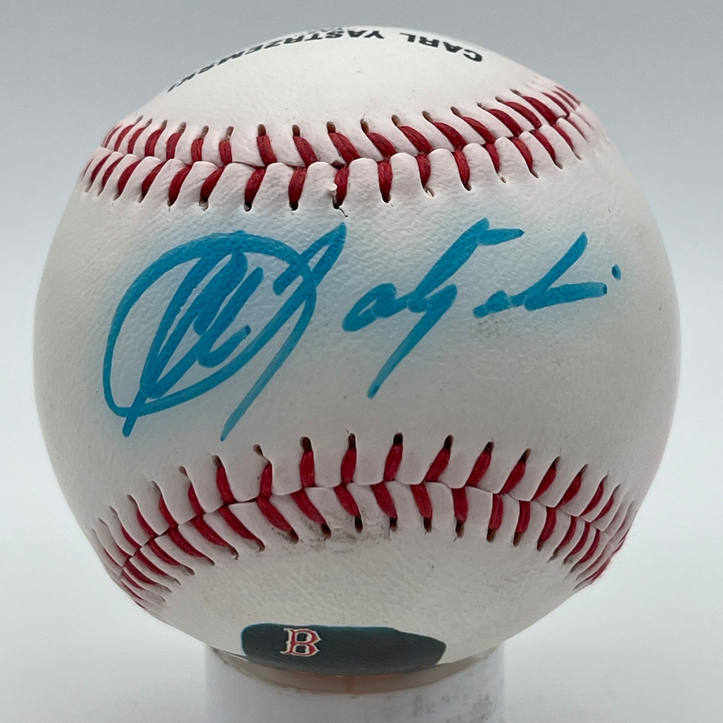 Carl Yastrzemski HOF Signed/Auto Fotoball Baseball Boston Red Sox PSA/DNA 206341